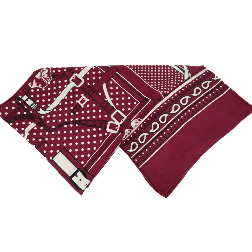 HERMES Grand Manege cashmere Scarf
